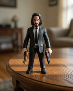 John Wick Action Figurine 3d model