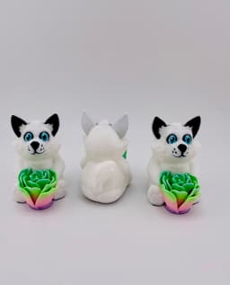 Mother's Day Roseables Foxes 3d model