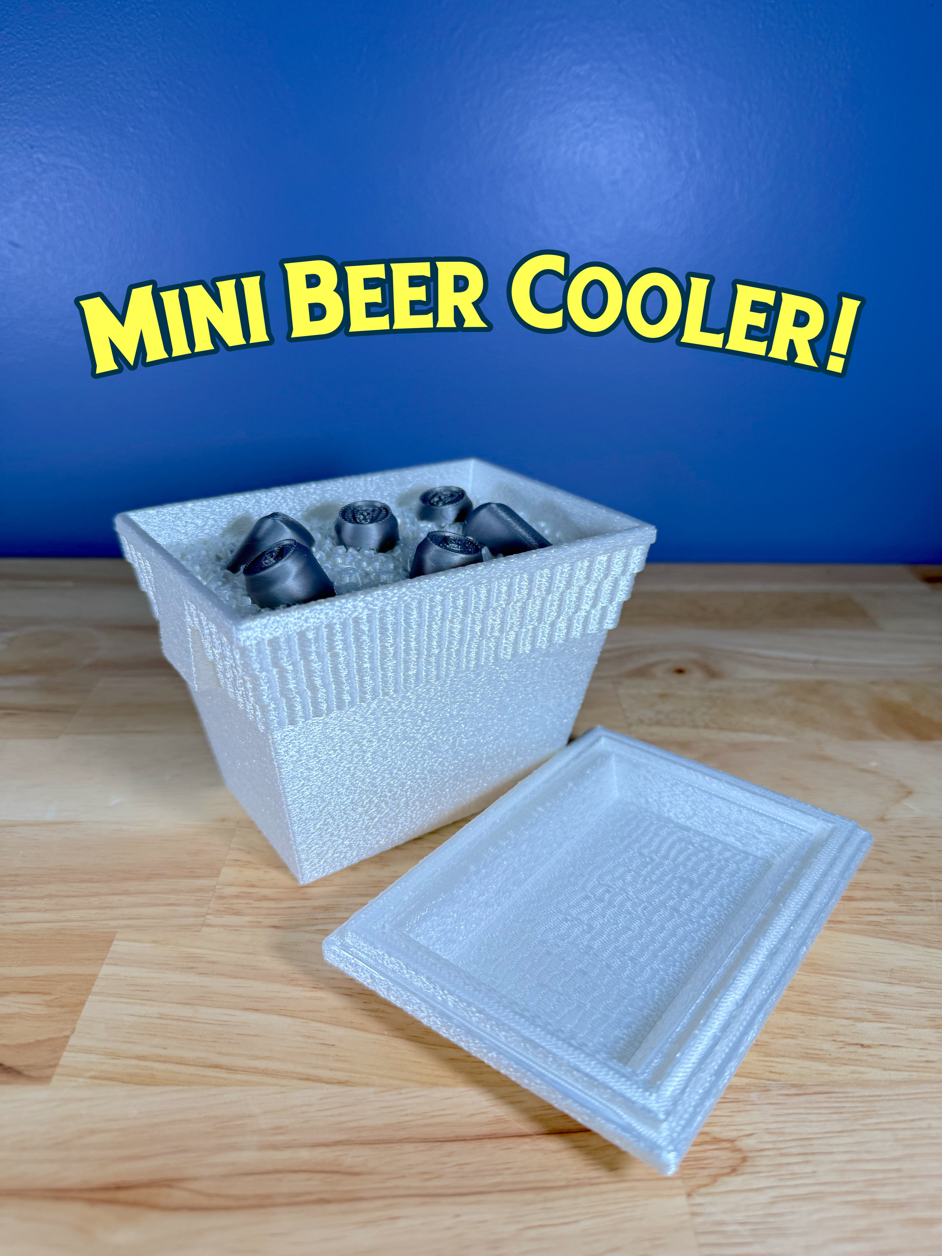 Mini Beer Cooler with secret compartment! 3d model