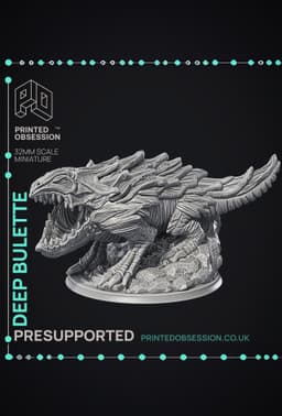 Bulette - Were Folk - PRESUPPORTED - Illustrated and Stats - 32mm scale 3d model