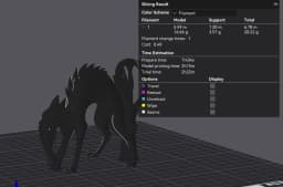 Scaredy Cat – Black Cat Desk Sculpture 3d model