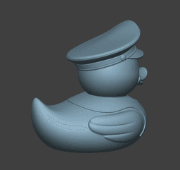 Police Rubber Ducky – AMS Multicolor Duck Figurine 3d model