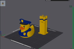 Police Rubber Ducky – AMS Multicolor Duck Figurine 3d model