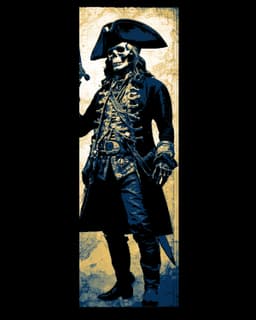 The old bones of the pirate - sailing ships and death - set of bookmarks 3d model
