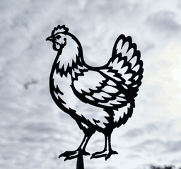 Rooster and Hen 2D Wall Art.stl 3d model