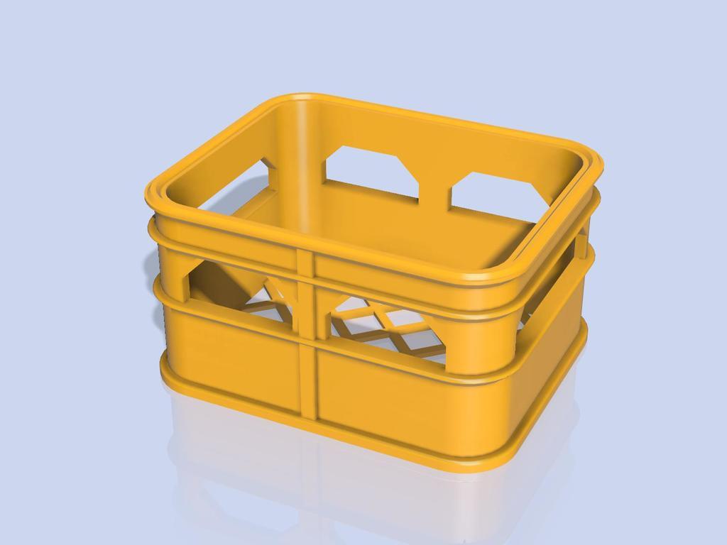 Beer Crate Stackable Storage 3d model