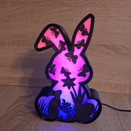 BUNNY RABBIT LED LAMP 3d model