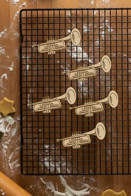 Trampet Cookie Cutter, Biscuit Cutter 3d model