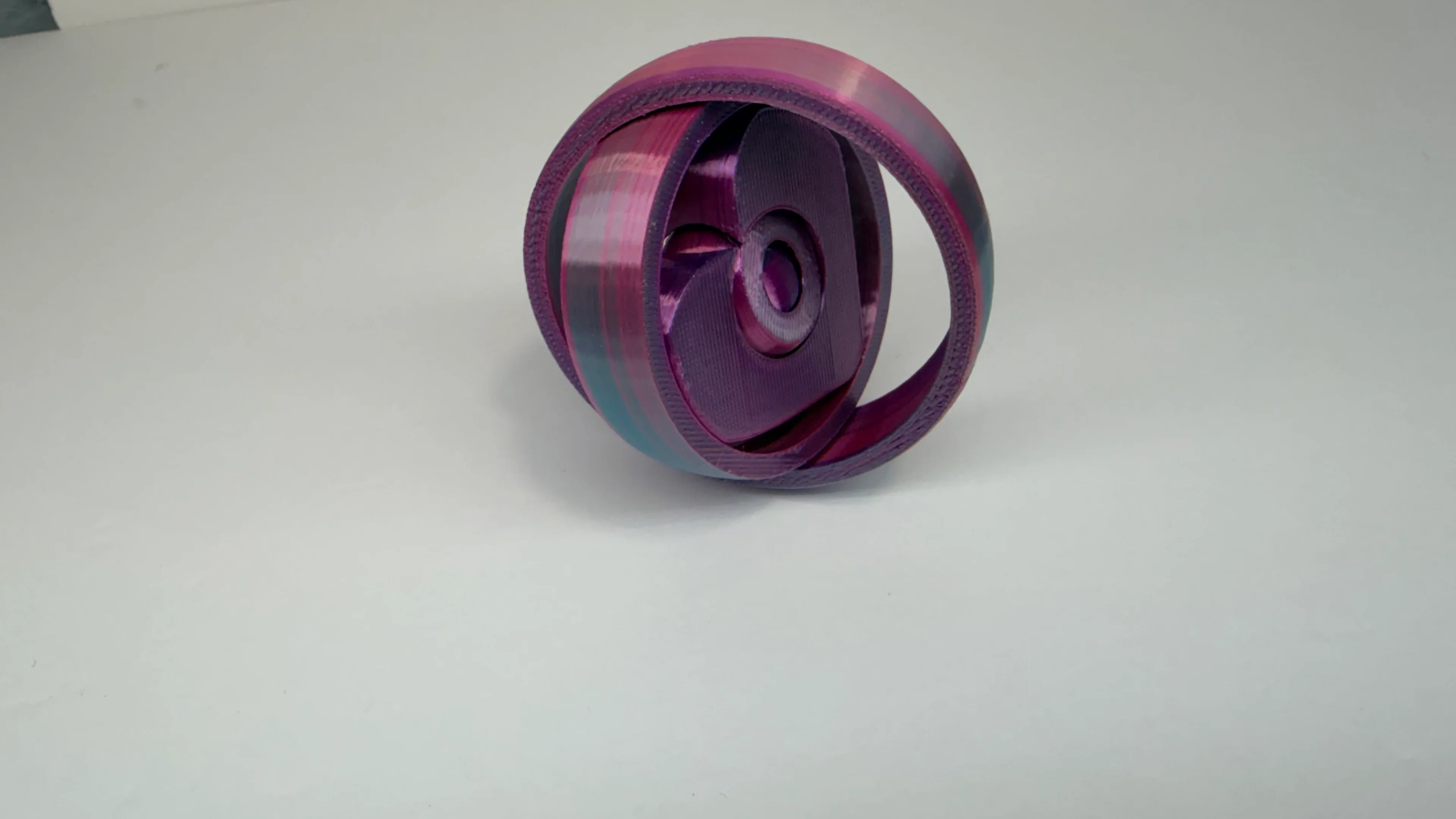 Gyro Heart Fidget | Mechanical "Print-in-Place" | R7Makers 3d model
