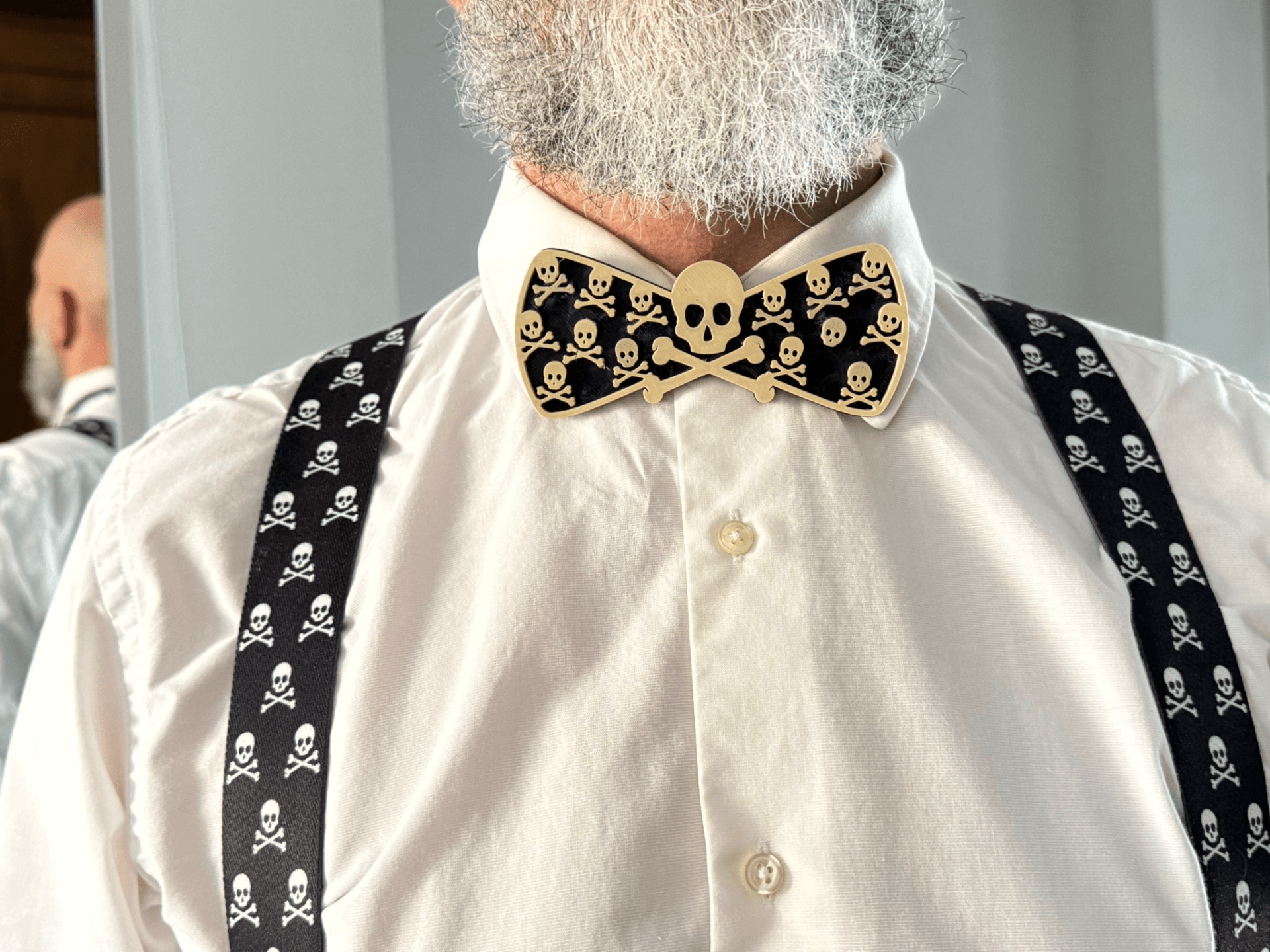 Skull Bow Tie 3d model