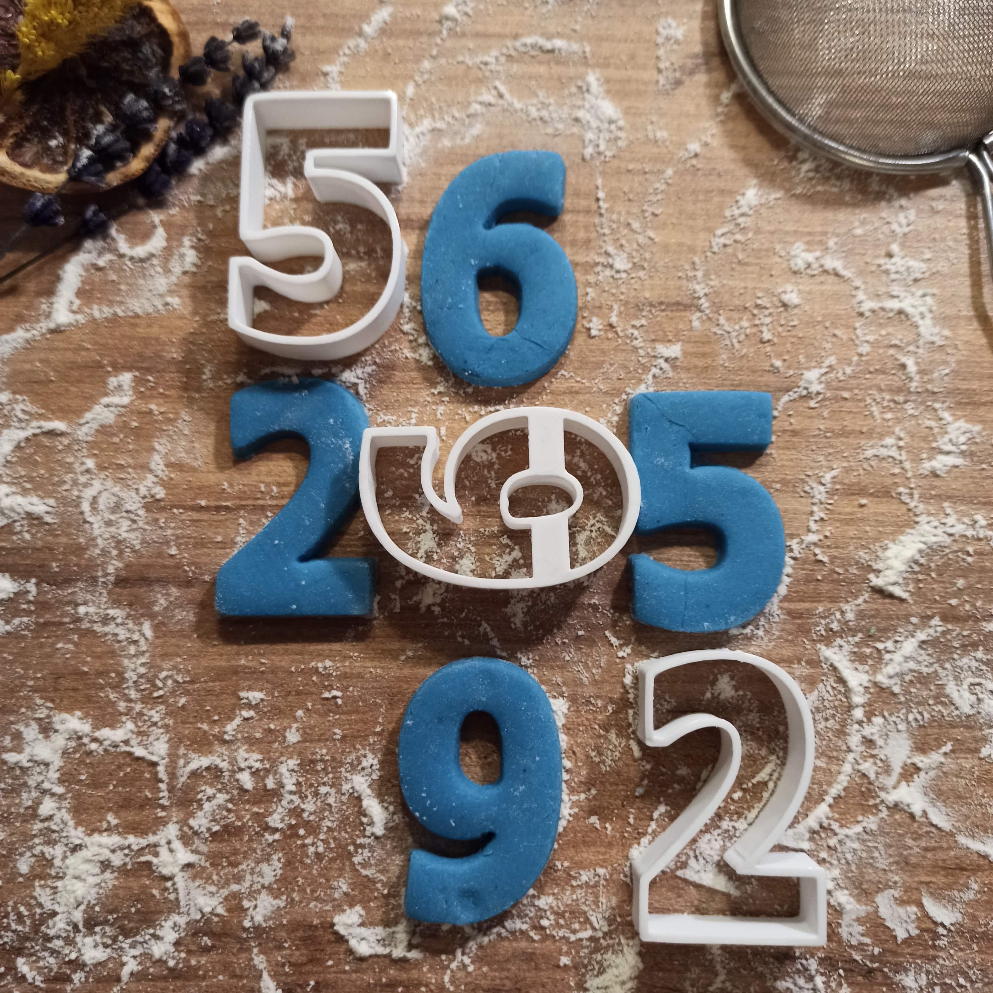 Numbers Cookie Cutter Set, Clay-Fondant Cutters, Birthday Cookie Cutter, “1-10 No: Cookie Cutter” 3d model