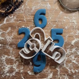 Numbers Cookie Cutter Set, Clay-Fondant Cutters, Birthday Cookie Cutter, “1-10 No: Cookie Cutter” 3d model