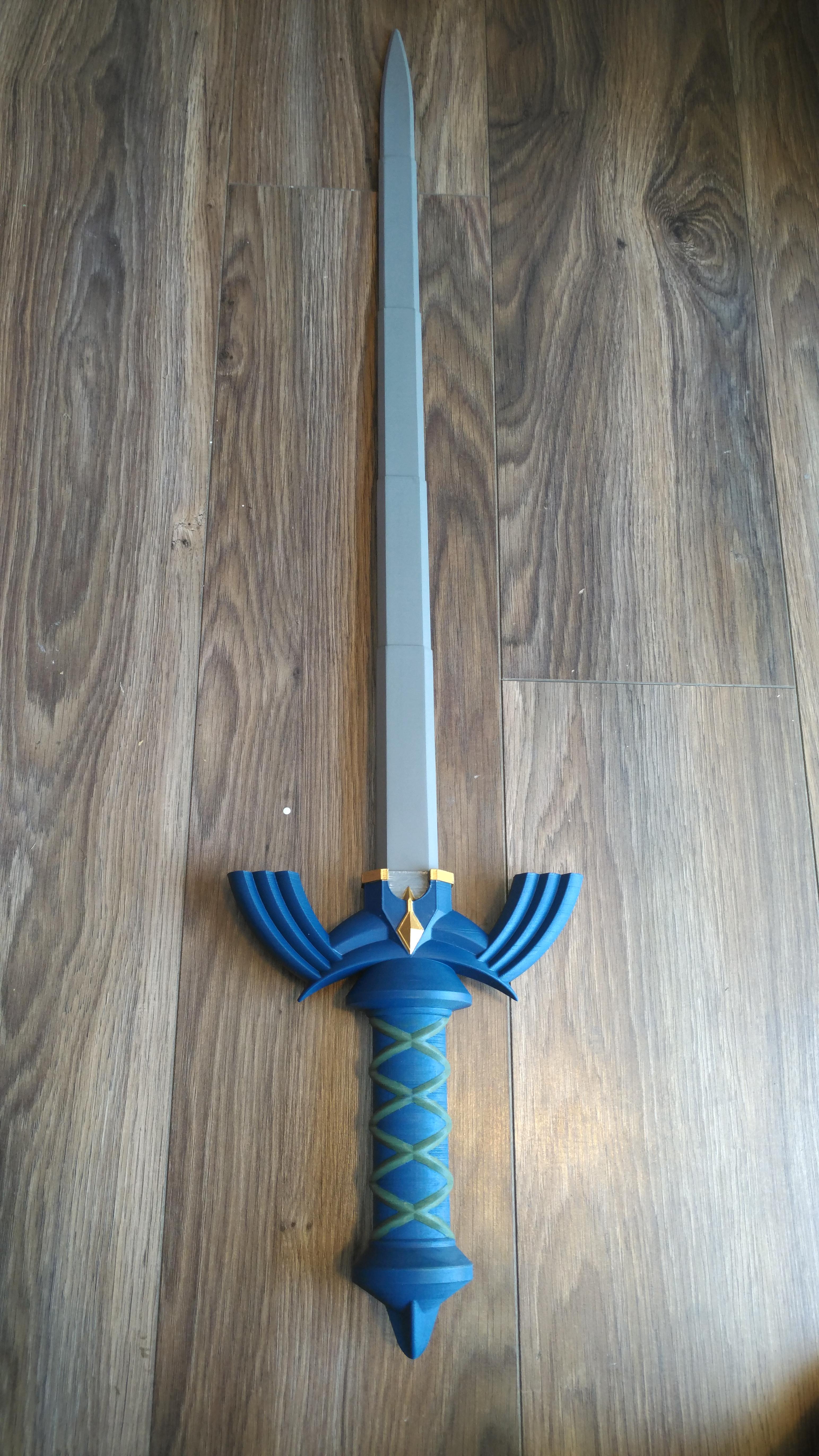 Collapsing Master Sword with Replaceable Blade 3d model