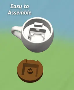 Ludo Latte Clickers - Latte Fidget Clicker - 3d Printed Ludo Fidget toy 3d model