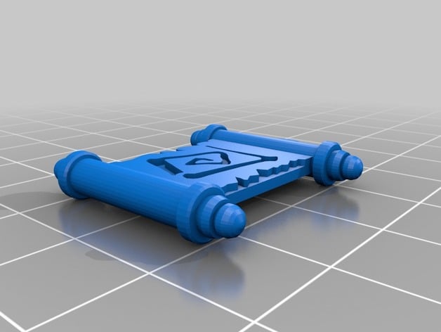 Dota 2 tp scroll keychain 3d model