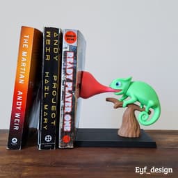 Chameleon Bookend 3d model