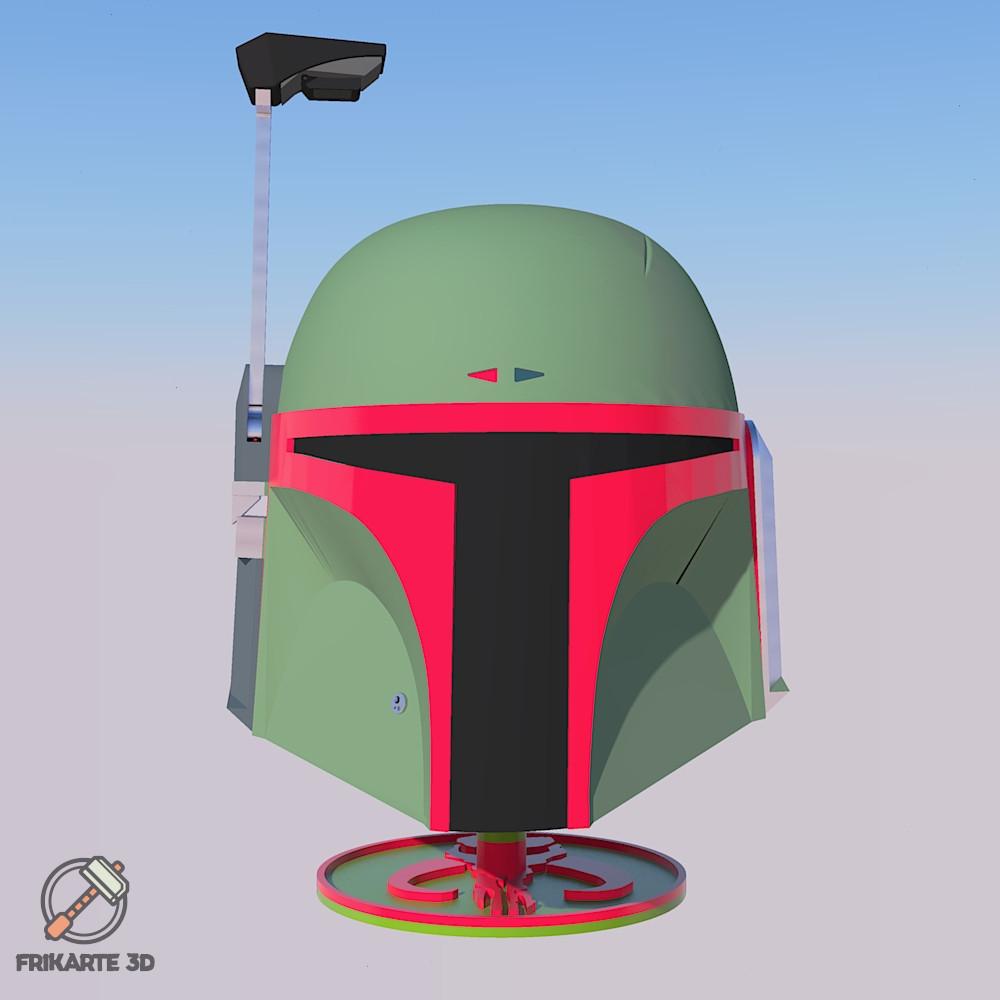 Boba Fett Helmet Display Stand 3d model