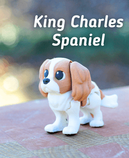 King Charles Spaniel - Articulated Ludo Dog 3d model