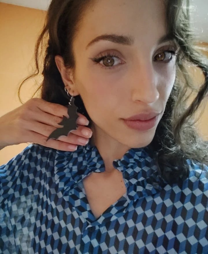 BAT-EARRINGS- HalloweenWearable 3d model