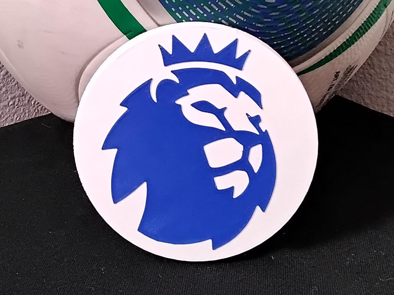 English Premier League logo coaster or plaque 3d model