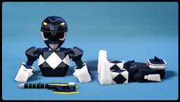 Low Poly Black Ranger 3d model