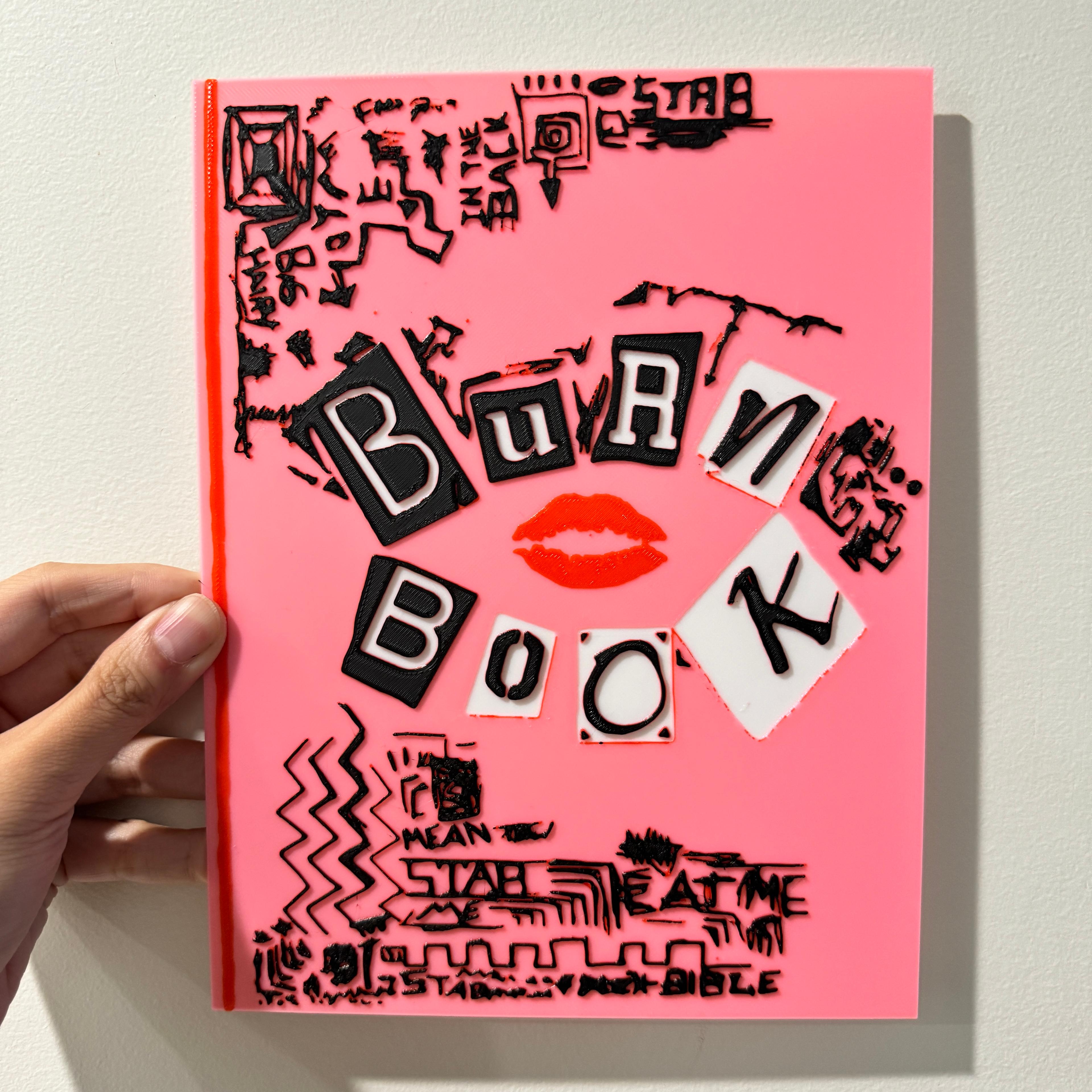 Mean Girls Burn Book - HueForge Print 3d model
