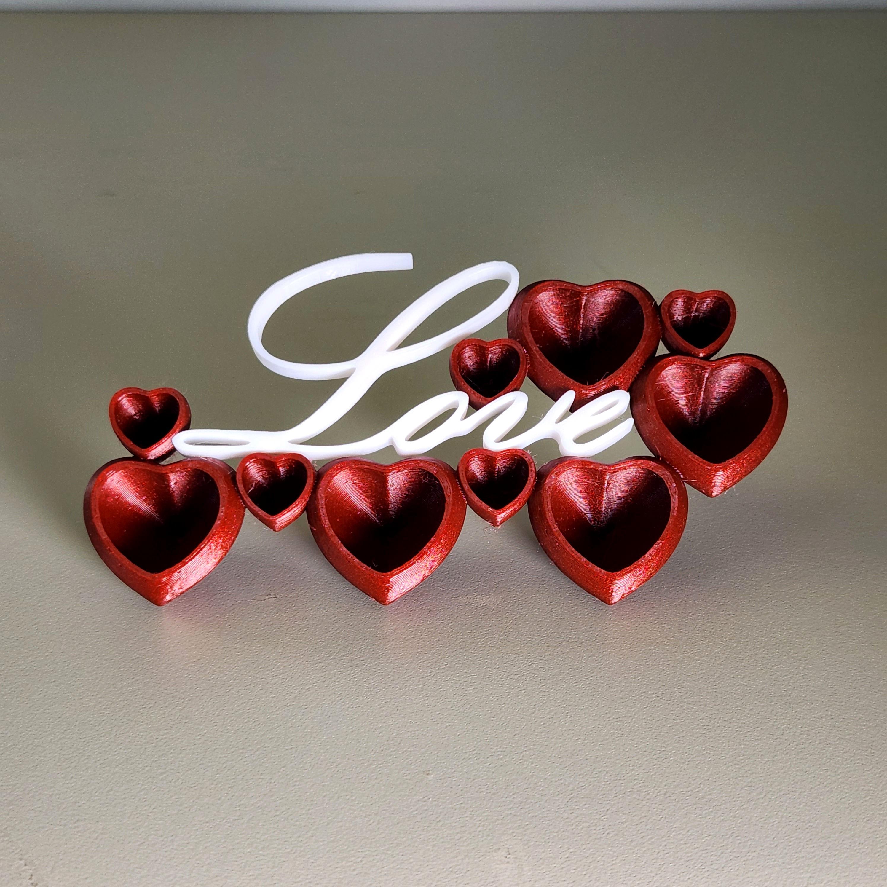 Love Hearts Ornament 3d model