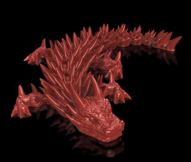 Articulated Bonespike Dragon (Gen. 1) 3d model