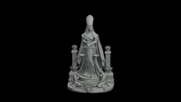Maat Feather Balance Oracle STL - Printable Egyptian Balance Goddess Statue 3d model