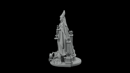 Maat Feather Balance Oracle STL - Printable Egyptian Balance Goddess Statue 3d model