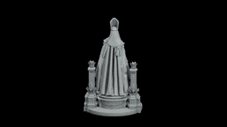 Maat Feather Balance Oracle STL - Printable Egyptian Balance Goddess Statue 3d model