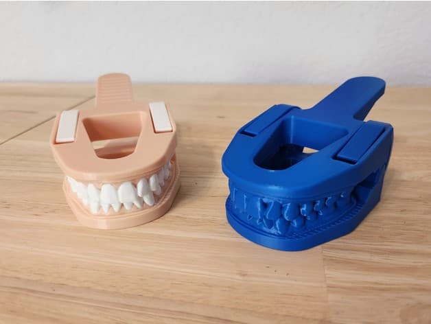 Mouth Chip Clip from 3D Scan of Teeth 3d model