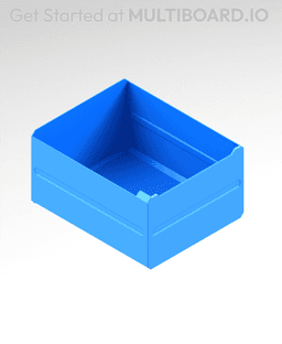 3x2x3.5 LU - Labelled - MultiBin Simple Drawer 3d model