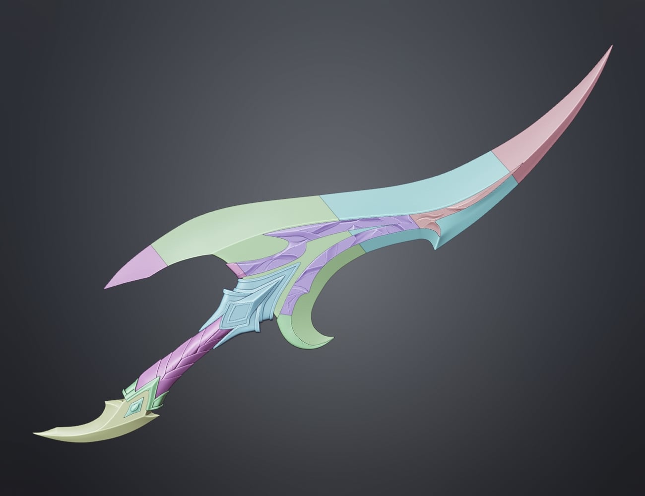 Solo Leveling Baruka's Dagger 3d model
