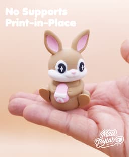 Easter Bunny with Basket – Articulated 3d model