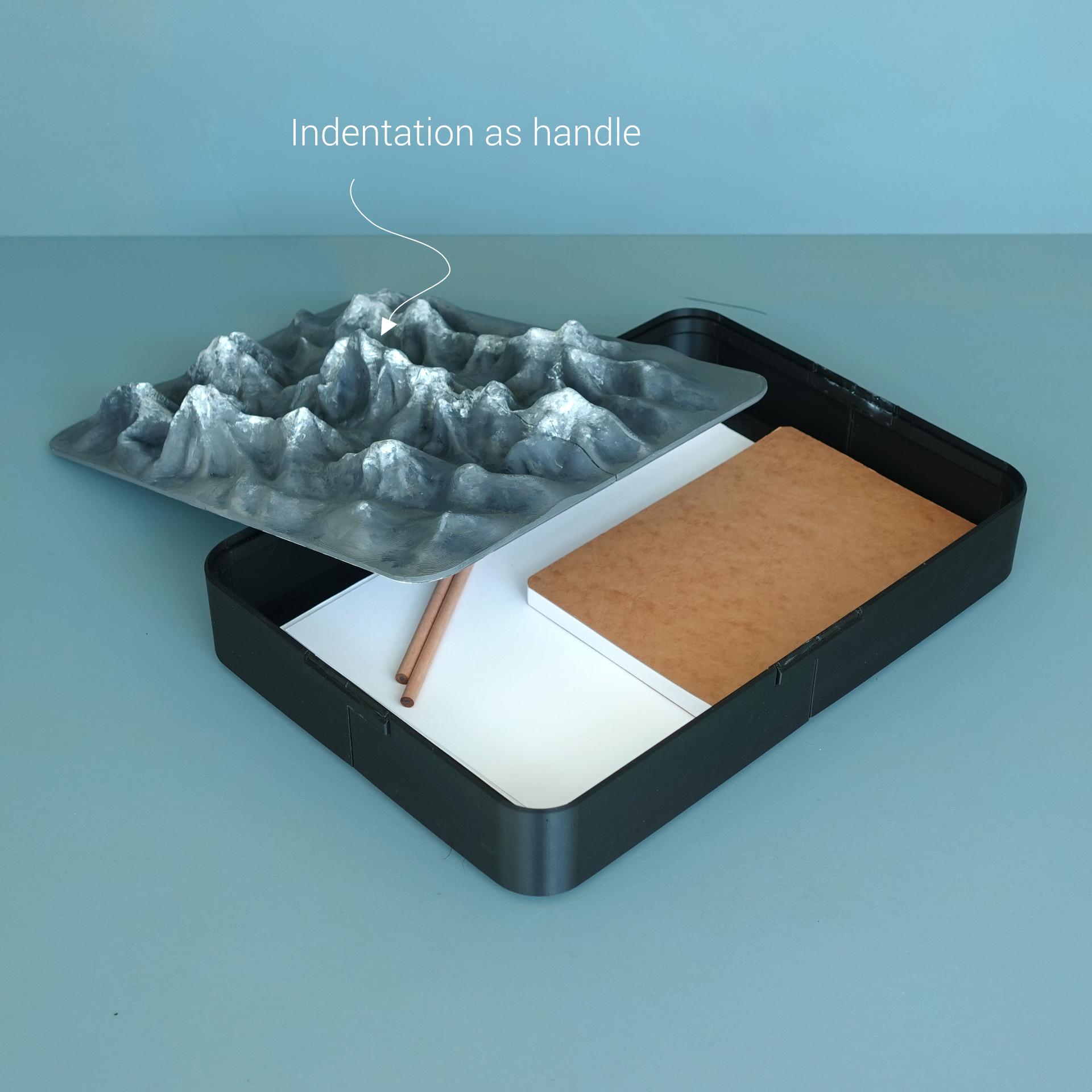 Desk paper tray and organizer 3d model