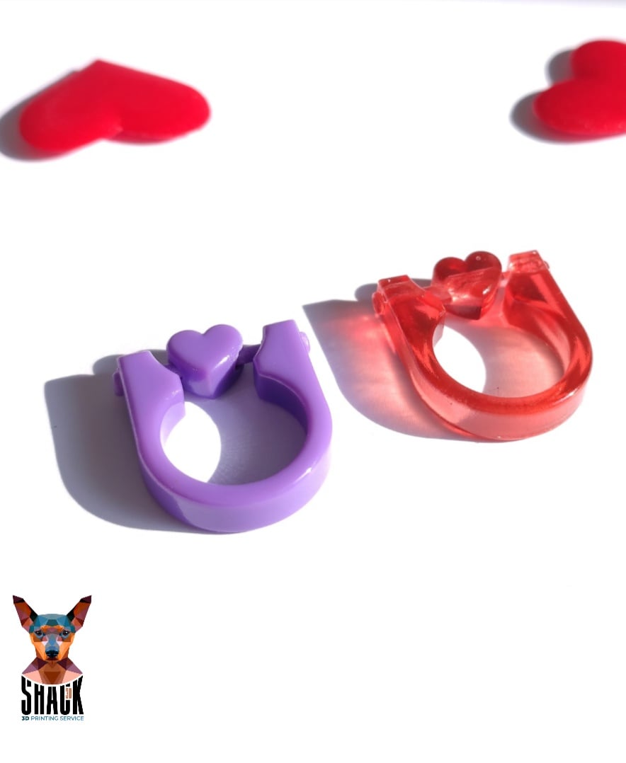 "Love in Motion" Ring 3d model
