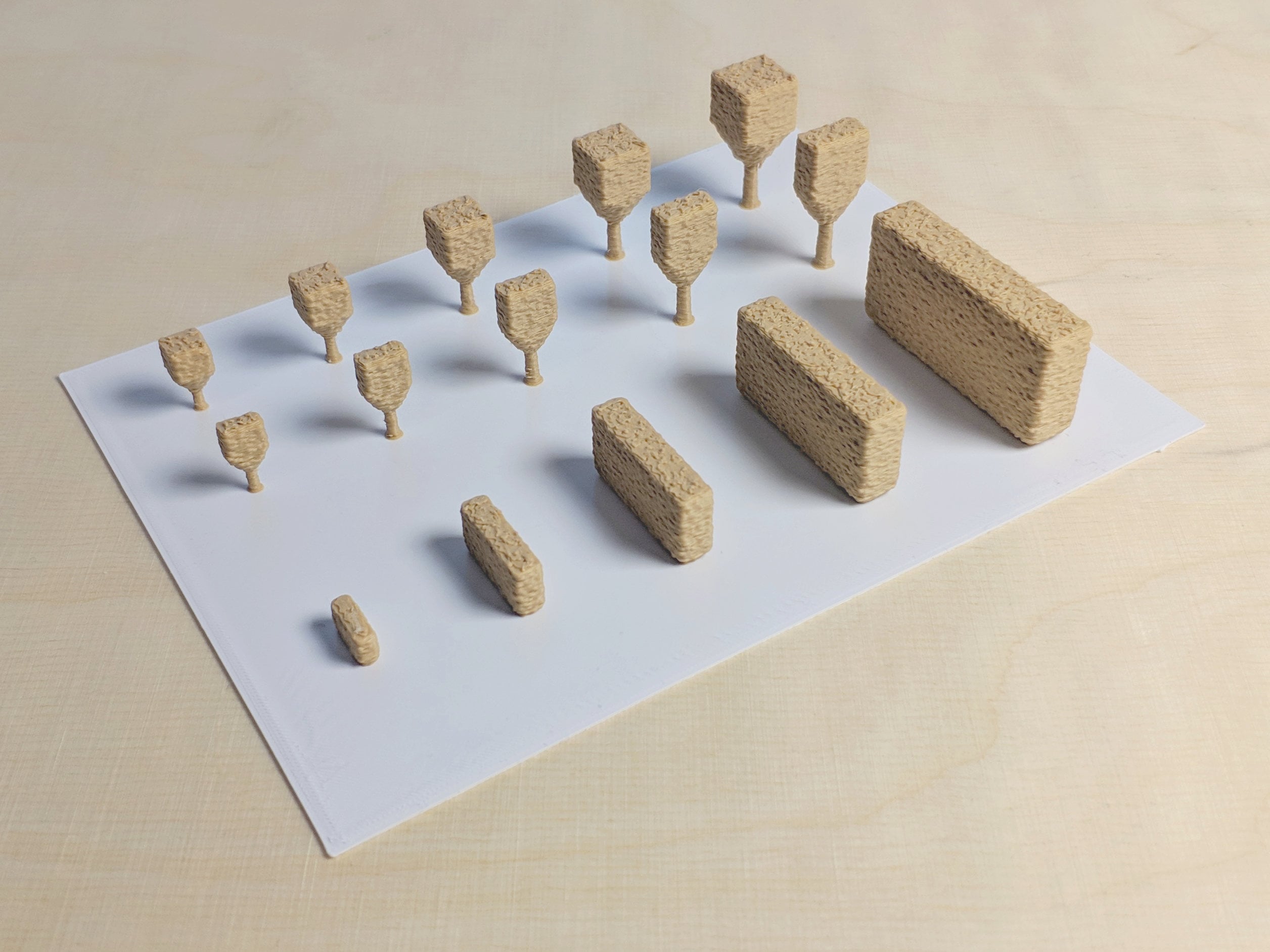 Architectural Trees Basic Pack #3 - Rectangular shape 3d model