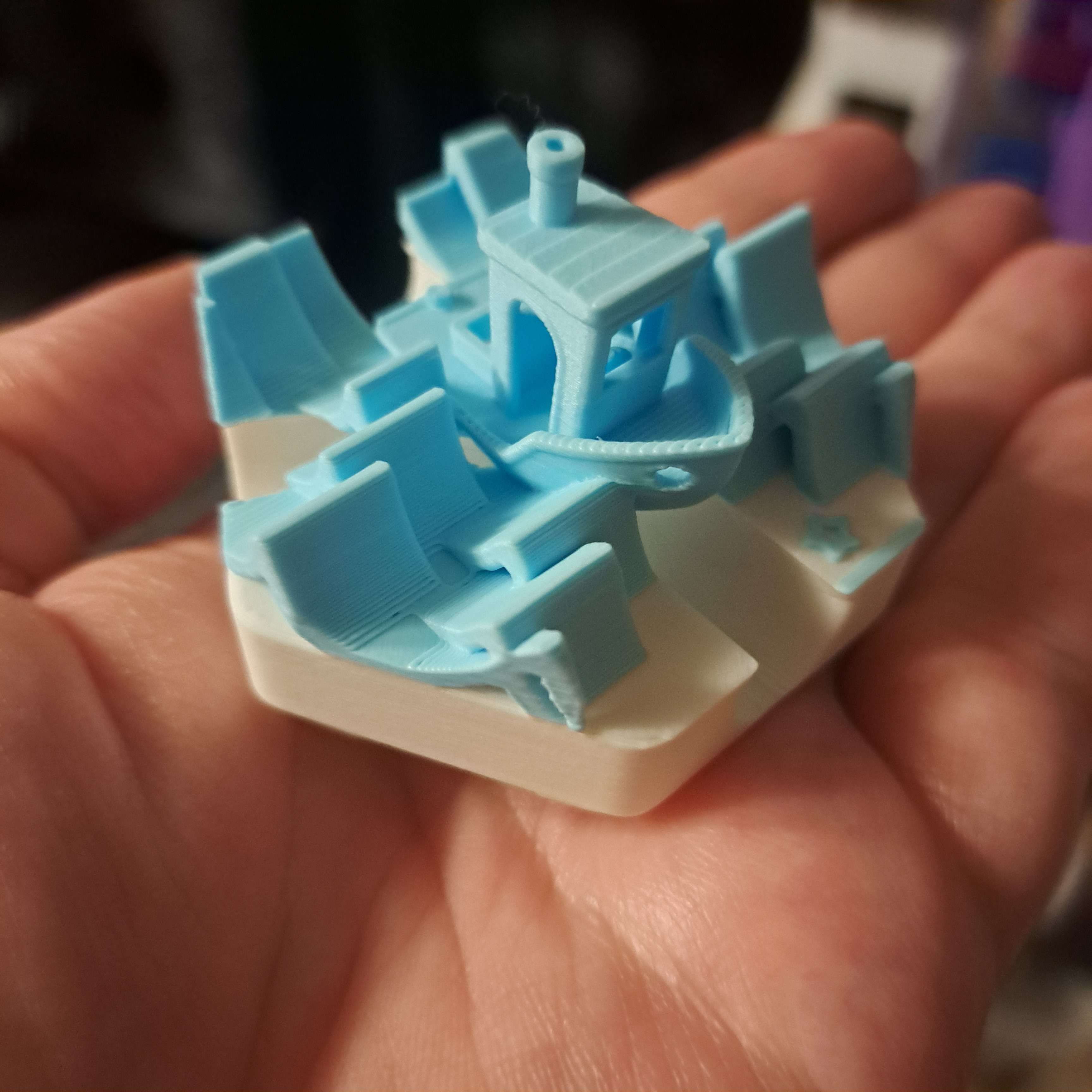 Hextraction Tile: Benchy / Tidal Wave 3d model