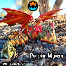 Pumpkin Wyvern 3d model