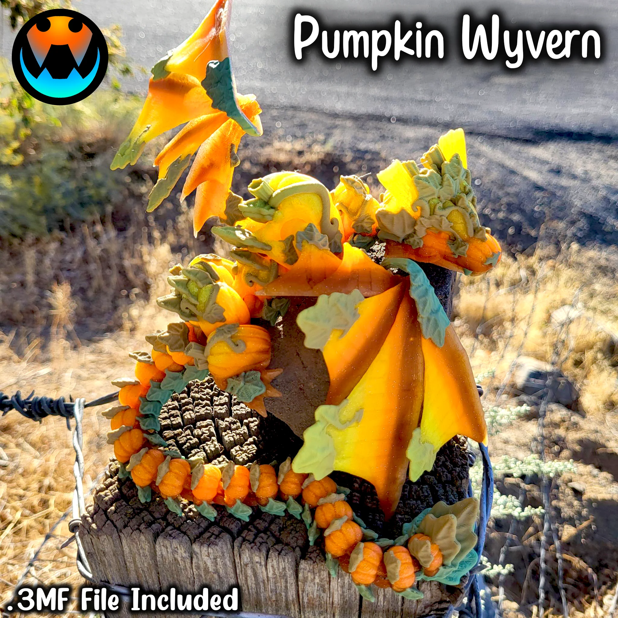 Pumpkin Wyvern 3d model