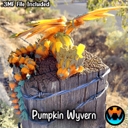 Pumpkin Wyvern 3d model