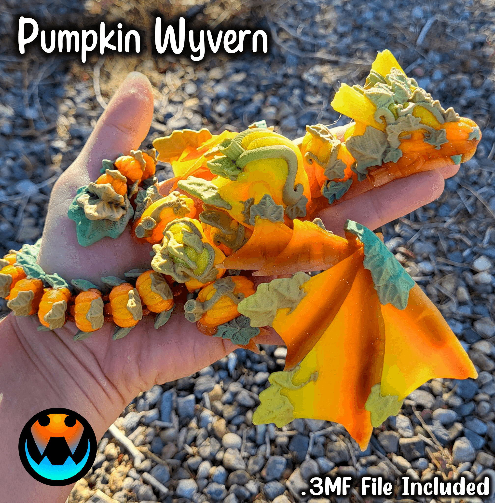 Pumpkin Wyvern 3d model
