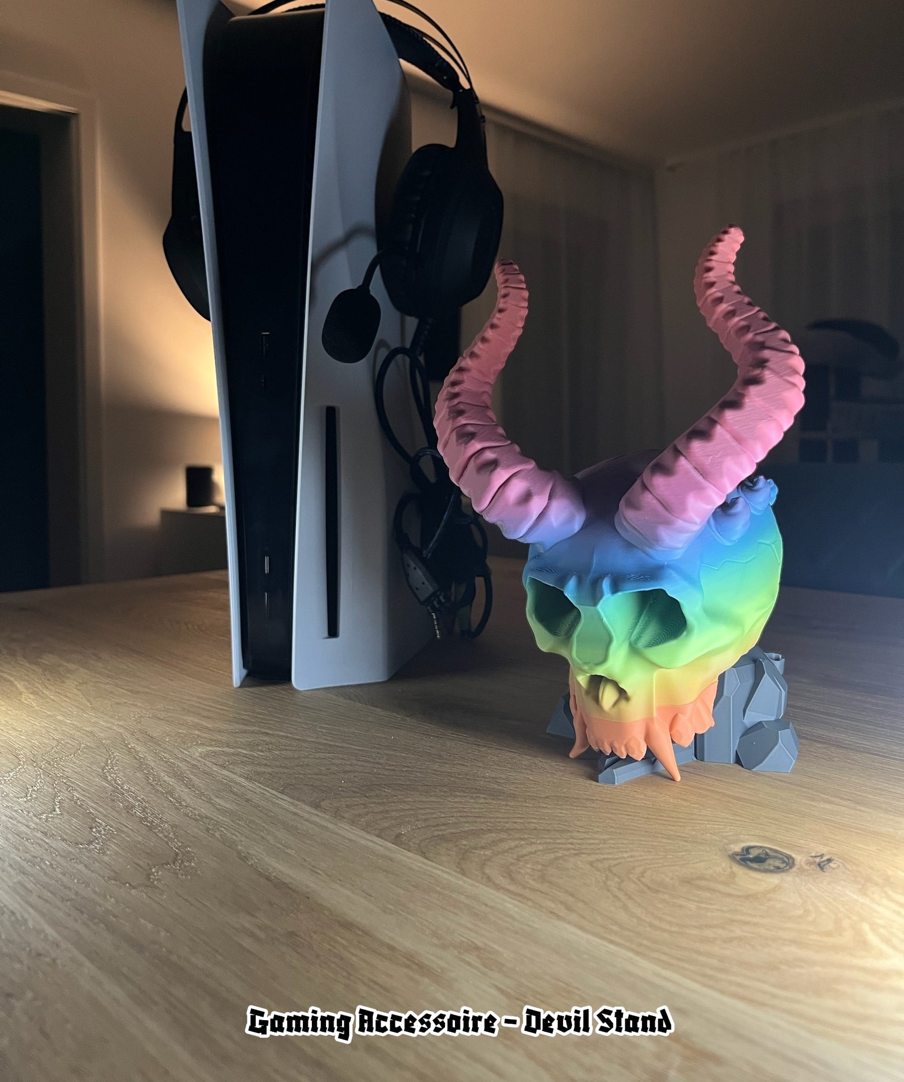Demon Horns Universal Controller Stand 3d model