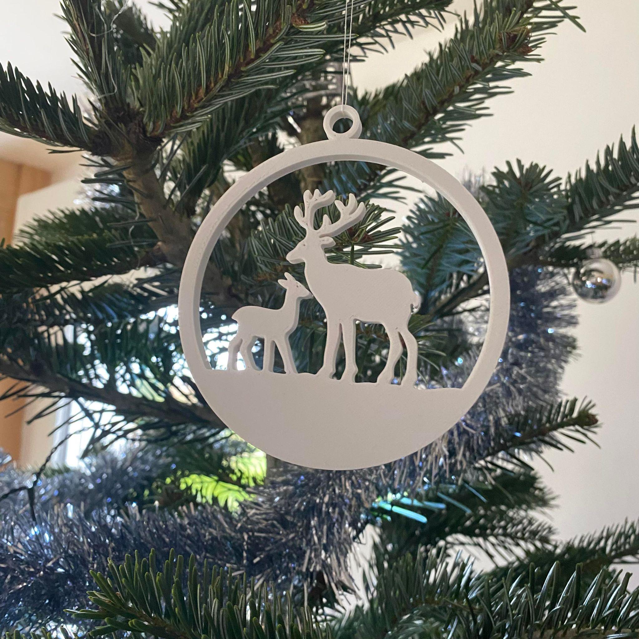 Christmas ornament - Deer.stl 3d model