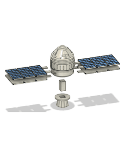 Mini Satellite - Tiny Turbos 3d model