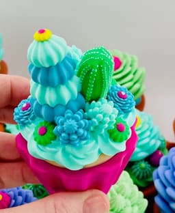Cupcake Jar Cactus 3 3d model