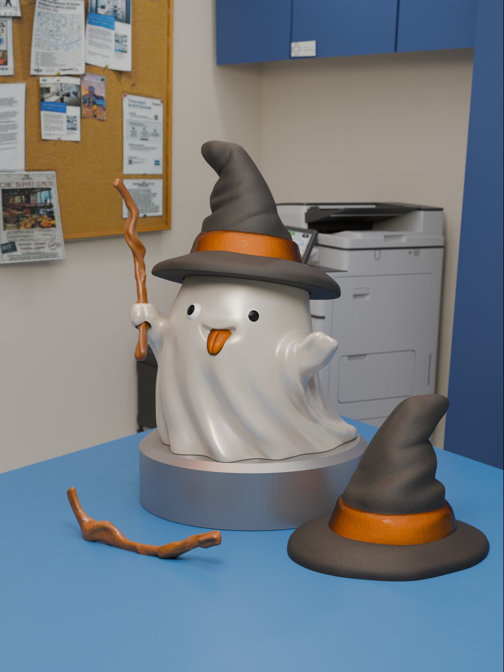 The Ghostly Wizard 3d model