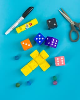 Folding Dice 30mm D6 3d model