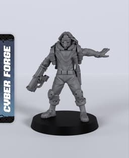 Dorian Topside - With Free Cyberpunk - Sci-Fi Gift Ideas for RPG and Wargamers 3d model